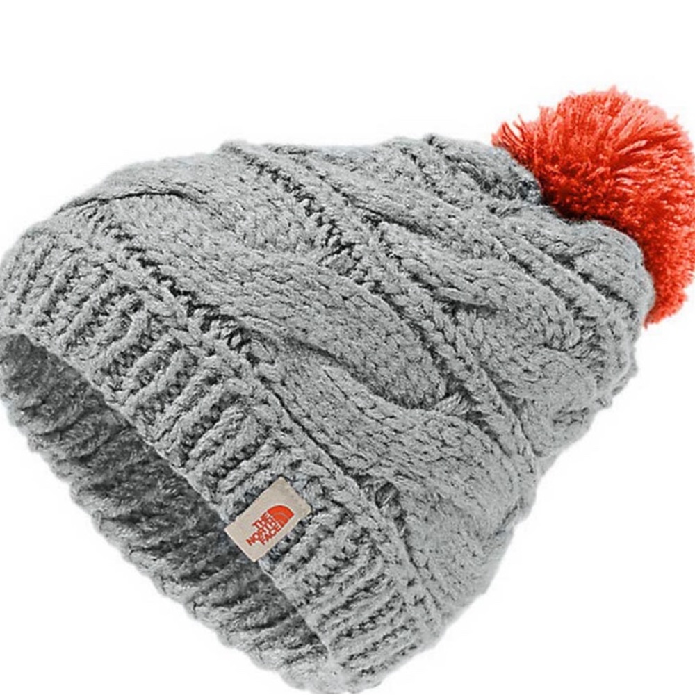 The north face Tri Cable Pom Beanie
